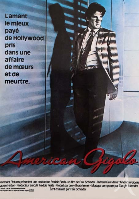 RICHARD GERE "American Gigolo" - ungelaufene Postkarte - Frankreich um 1990 RICHARD GERE "American Gigolo" - ungelaufene Postkarte - Frankreich um 1990