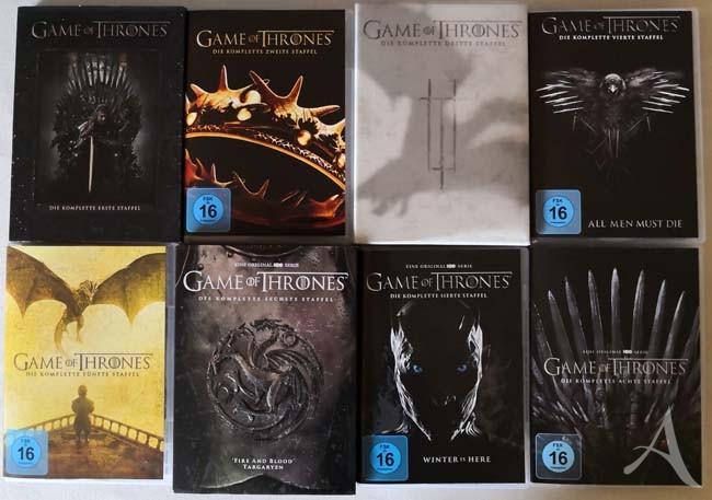 GAME OF THRONES - Die KOMPLETTE Serie auf DVD - 8 Staffeln GAME OF THRONES - Die KOMPLETTE Serie auf DVD - 8 Staffeln