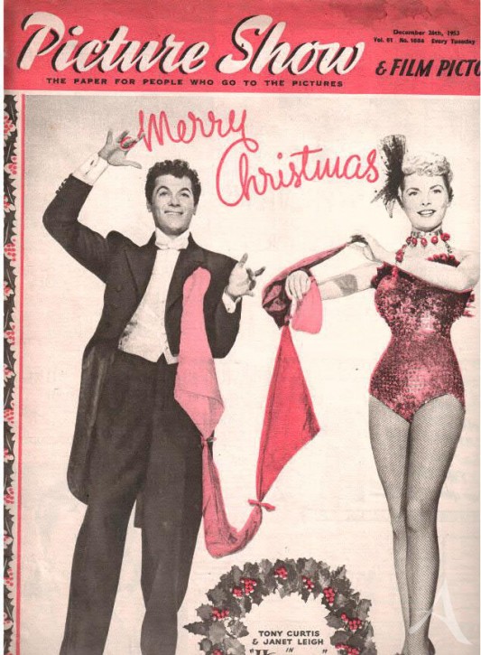 TONY CURTIS - Film Magazin, England 1953 - JANET LEIGH TONY CURTIS - Film Magazin, England 1953 - JANET LEIGH