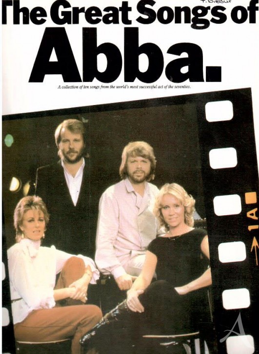 Notenbuch - ABBA - "The Great Songs Of ABBA" - England 1985 Notenbuch - ABBA - "The Great Songs Of ABBA" - England 1985
