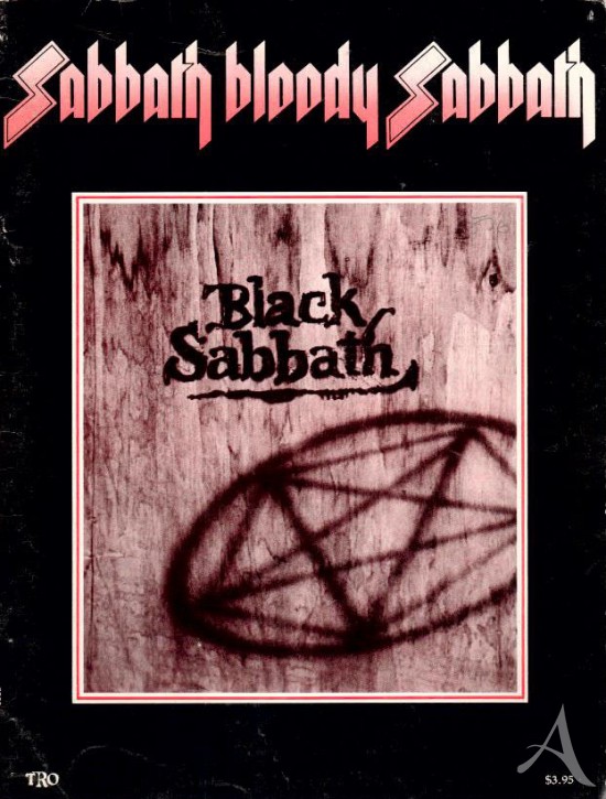 NOTENBUCH - BLACK SABBATH - "Sabbath, Bloody, Sabbath" - USA 1974 NOTENBUCH - BLACK SABBATH - "Sabbath, Bloody, Sabbath" - USA 1974