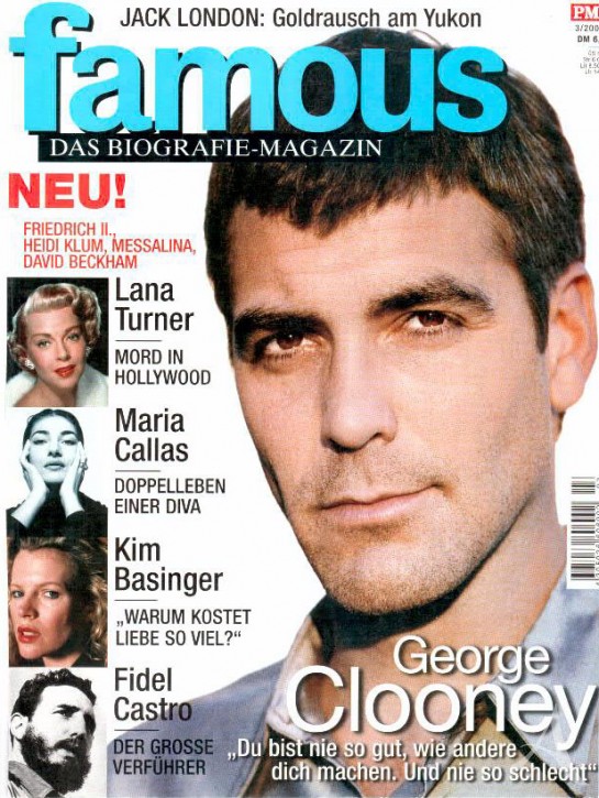 Presse- Sammlung - GEORGE CLOONEY - 50 Seiten - Clippings - Scrapbook Presse- Sammlung - GEORGE CLOONEY - 50 Seiten - Clippings - Scrapbook