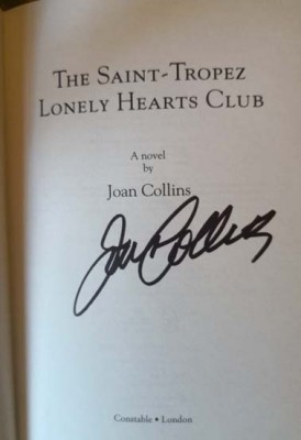 Roman von JOAN COLLINS - "The St. Tropez Lonely Hearts Club" - HANDSIGNIERT!