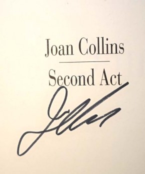 Autobiografie von JOAN COLLINS - "Second Act" - HANDSIGNIERT!