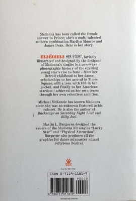 MADONNA - Buch "Her Story" - England 1987