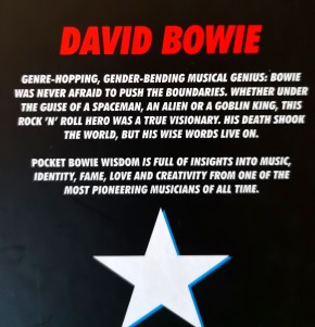 Mini-Buch - DAVID BOWIE - "Pocket Bowie Wisdom" - Erstauflage England 2016