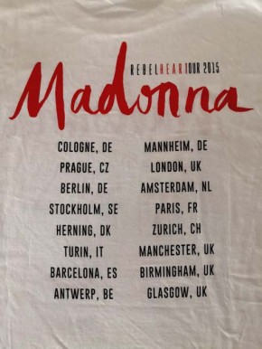 MADONNA - Tour-Shirt "Rebel Heart Tour 2015" - ungetragen