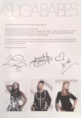SUGABABES - Tour Programm "Taller in More Ways" - Europa 2006