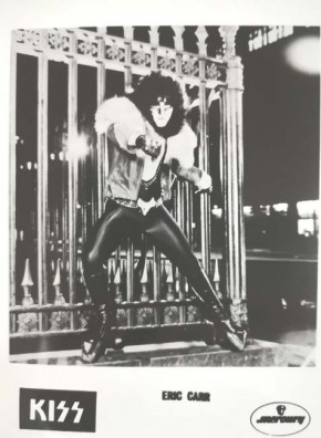 SET aus 4 Promo-Fotos - KISS - schwarz/weiß - Frühe 1980er