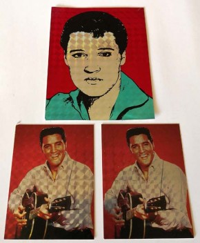 ELVIS PRESLEY - 3 Sticker - unbenutzt - etwa 70er Jahre