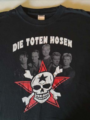 T-Shirt - DIE TOTEN HOSEN - "Skull" - Vintage - Schwarz - XXL